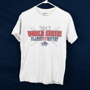 2013 World Series T Shirt Size M Boston Red Sox vs St Louis Cardinals